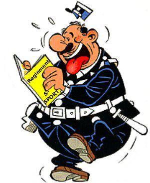 Lachende agent