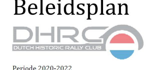 Beleidsplan 2020-2022 en concept reglement NK 2020 gepubliceerd