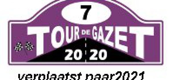 Ook Tour de Gazet uitgesteld naar 2021