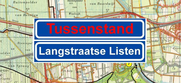Nieuwe tussenstand droogrit Langstraatse Listen