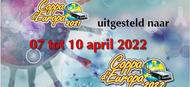 Coppa d’Europa uitgesteld naar 2022