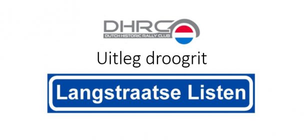 Uitleg droogrit Langstraatse Listen