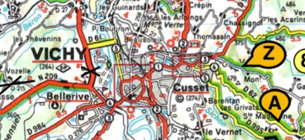 Nieuwe droogrit: Autour de Vichy