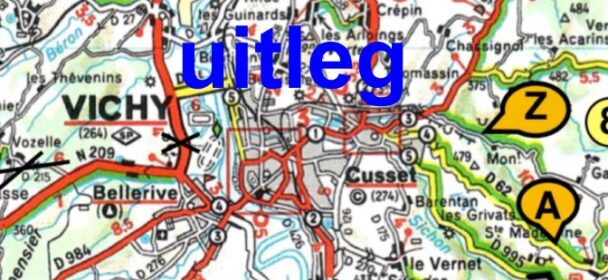 Uitleg droogrit Autour de Vichy