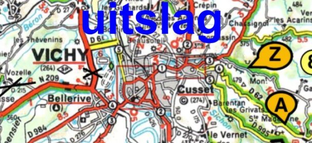Uitslag droogrit Autour de Vichy